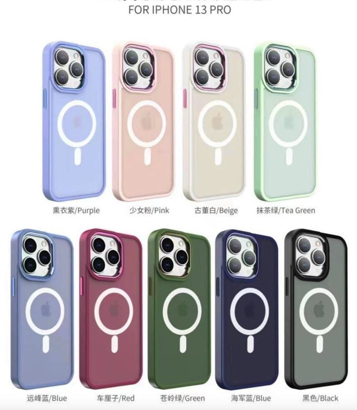 iPhone 13 pro mobile phone case in a variety of colours